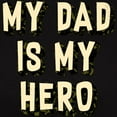 thumbnail image 3 of CafePress - My Dad Is My Hero Women's Dark T Shirt - Women's Traditional Fit Dark T-Shirt, 3 of 4