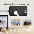 thumbnail image 3 of Power Strip,6 FT Surge Protected Power Strip,Multi Plug Outlet Extender,8 Outlets and 2 USB-C & 2 USB-A Ports(5V 3.1A),Wall Mount Desk USB Charging Station for Home Office,Angled Flat Plug(Black), 3 of 8