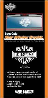 Chroma Graphics Harley Davidson American Eagle Chrome Vinyl Auto Window Decal
