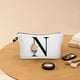 thumbnail image 4 of Fiudx Bolsa de Maquillaje Floral, Neceser con Letras Personalizadas, Elegante Organizador de Viaje, Regalo Ideal para Mujeres, Uso Diario, Ideal para Amigas y Damas de Honor., 4 of 6