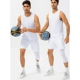 thumbnail image 3 of Men One Leg Leggings for Basketball Side Pockets Fitness Training Single Leg Tights, 3 of 4