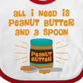 thumbnail image 4 of Inktastic Peanut Butter Spoon Boys or Girls Baby Bib, 4 of 4