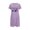 Purple, variant on WREESH Independence Day Sleepwear Women's Short Nightgown with Patriotic Print Crew Neck T-Shirt Dress Black
