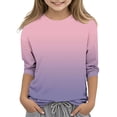 thumbnail image 2 of Godom Girls Tops Short Sleeve Girls Cotton Crew Neck Shirt Girls' Summer T Shirts, 2 of 5