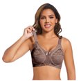thumbnail image 5 of Ltctricy Women's Lace Bras Plus Size Wireless Padded Support Lift up Push up Bralettes Comfort Full Coverage Bras, 5 of 6