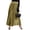 Gold, variant on Women Velvet Pleated Maxi Skirt Elastic High Waist Glam Holiday Party Long Skirt Gold S