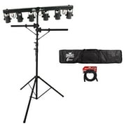 Chauvet DJ 6SPOT Portable LED Powered Color Changer System+Bag+Stand+DMX Cables