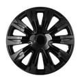 thumbnail image 2 of CCIYU 4pcs 17" Full Hub Cap Rim HubCap Wheel Skin Cover Caps Covers Universal Replacement Snap On, Gloss Black Auto Tire Cover Replacement Exterior, 2 of 4