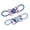 Blue, variant on Oodles Durable Rubber Bone Wrapped Rope Dog Toy Set, Red and Green, Small
