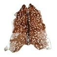 thumbnail image 6 of Faux Fur Sika Deer Print Carpet Artificial Animal Cowhide Skin Area Rug Mat For Home Office, Livingroom, Bedroom 41.3x35.4in, 6 of 9