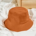 thumbnail image 3 of Dujiujun Wide Brim Round Dome Sunscreen Bucket Hat Unisex Summer Solid Color Fisherman Hat Fashion Accessories, 3 of 8