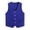 Blue, variant on Womens Mens Button Vest Uniform Volunteer Work Uniform Activity Vest Waiter Bartender Waistcoat Sky Blue XXL