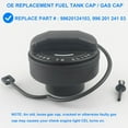 thumbnail image 2 of Gas Cap, Fuel Cap with Strap Clip Replace 99620124103, 996 201 241 03 Compatible with Porsche 986 987 996 997 - Compatible with Boxster 1997-2012, 1998-2013 Porsche 911, 2006-2012 Porsche Cayman, 2 of 6
