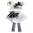 thumbnail image 2 of Ropa para muñeca bebé 1:12 Hugo vestido para muñecas Ob11 accesorios para muñecas en miniatura Blanco, 2 of 8