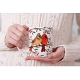 thumbnail image 7 of WIRESTER 11oz 325ml Ceramic Tea Cup Coffee Mug With Handgrip For Gift, Birthday, Anniversary, Christmas - Red Cardinal Birds, 7 of 7