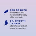 thumbnail image 4 of Dr Teal's Moisturizing Bath & Body Oil, Moisture + Sleep Blend with Melatonin & Essential Oils, 8.8 fl oz., 4 of 8