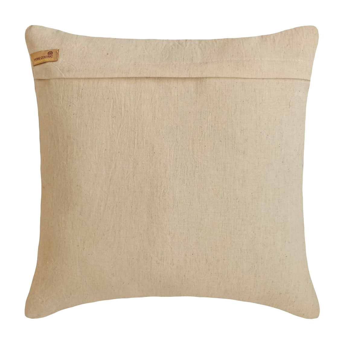 Decorative Beige & Gold 16"x16" (40x40 cm) Pillow Covers, Jute & Faux Leather Patchwork, Leather & Jute Throw Pillows For Sofa, Solid Color Pattern Modern Style - Acland