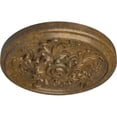 thumbnail image 3 of Ekena Millwork 14 1/2"OD x 2 3/4"P Katheryn Ceiling Medallion (Fits Canopies up to 2 1/8"), Hand-Painted Rubbed Bronze, 3 of 6
