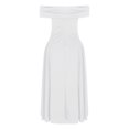 thumbnail image 5 of Diufon Women's Off Shoulder Dresses Formal A Line Ankle Length Cocktail Dress Elegant Pleated Night Gowns, 5 of 9