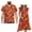 Maple Leaf, variant on Uorisanigo Palm Leaf Couple Matching Outfit Husban and Wife Clothing Comfortable Men's Short Sleeve Shirt Beach Tops and Women's V-neck Dress A-Line Party Dresses Size 2XS