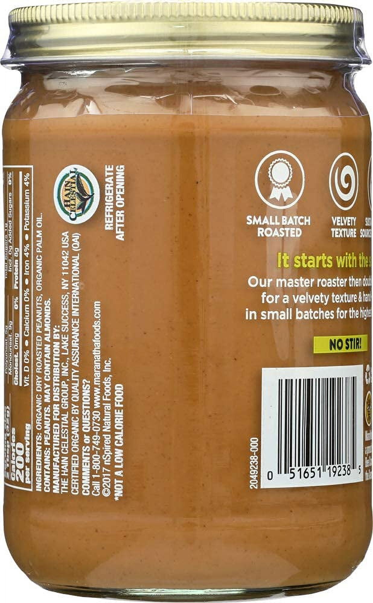 MaraNatha Organic Peanut Butter Creamy 16 oz Pack of 3