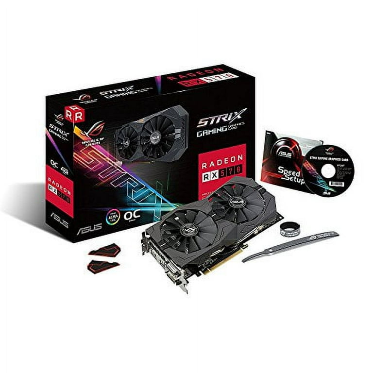 ASUS ROG Strix Radeon Bundle 2 Items: RX 570 O4G Gaming OC Edition