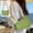 Green GN, variant on Woven Shoulder Bag Ladies Handbag with Chain Strap Storage Tote for Beach Commuting Travel Shopping and Casual Outings,9.45x7.09x2.76in Green