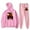 Pink, variant on MaXXXine Movie Hoodie Jogger Pant 2 Piece Set Fashion Sweatshirt Sweatpant 2 Piece Suit