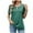 Green, variant on Uaswgudfs Womens tops Short Sleeve Dressy Casual solid V Neck Fashion Tees for T-Shirt Keyhole Blouses