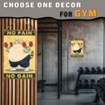 thumbnail image 5 of Cat Metal Tin Sign No Pain No Gain Vintage Tin Sign for Gym Door Home Bar Cafe Decor 8x12inch, 5 of 7