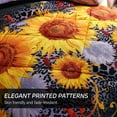 thumbnail image 5 of JML Plush Sherpa Bed Blanket, Fluffy & Soft, Reversible, Thick, Queen 75"x83",Sunflower, 5 of 7