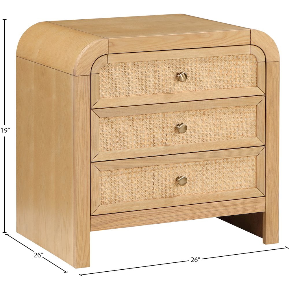 Meridian Furniture Siena Natural Night Stand