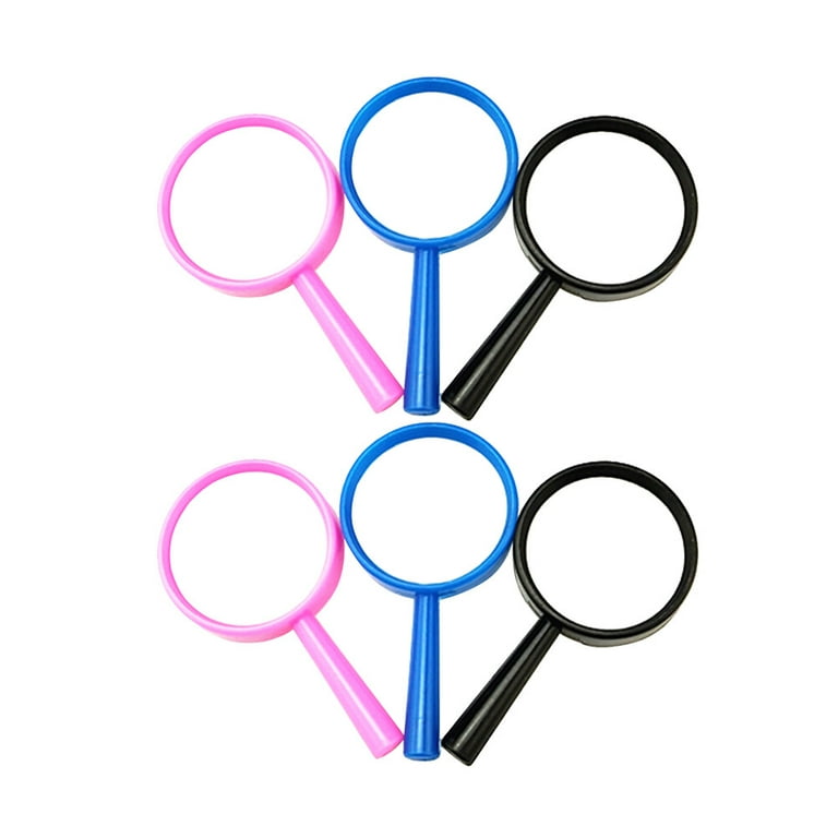 12pcs 0.2x Plastic Magnifying Glasses Handheld Mini Magnifying Glass Portable Small Magnifiers for Kids (Random Color), Size: 5