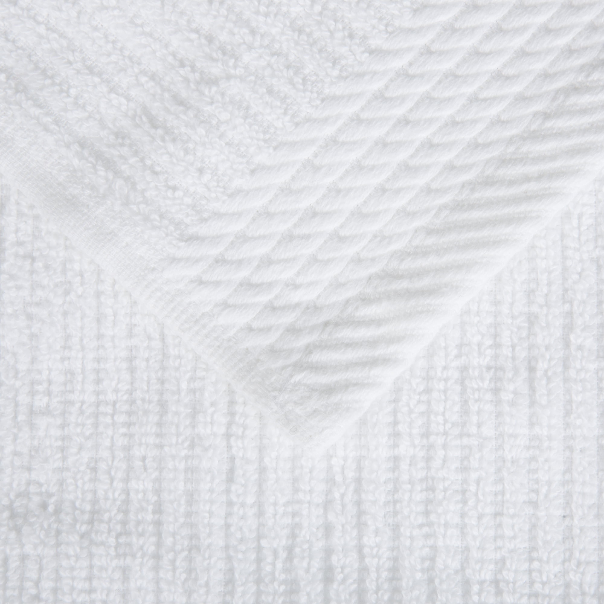 Somerset  Home 10-Piece 100% Cotton Ribbed Pile Bath Towel Set (White)