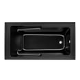 thumbnail image 3 of Voltaire 60" x 32" Right-Hand Drain Alcove Bathtub with Apron in Matte Black, 3 of 11