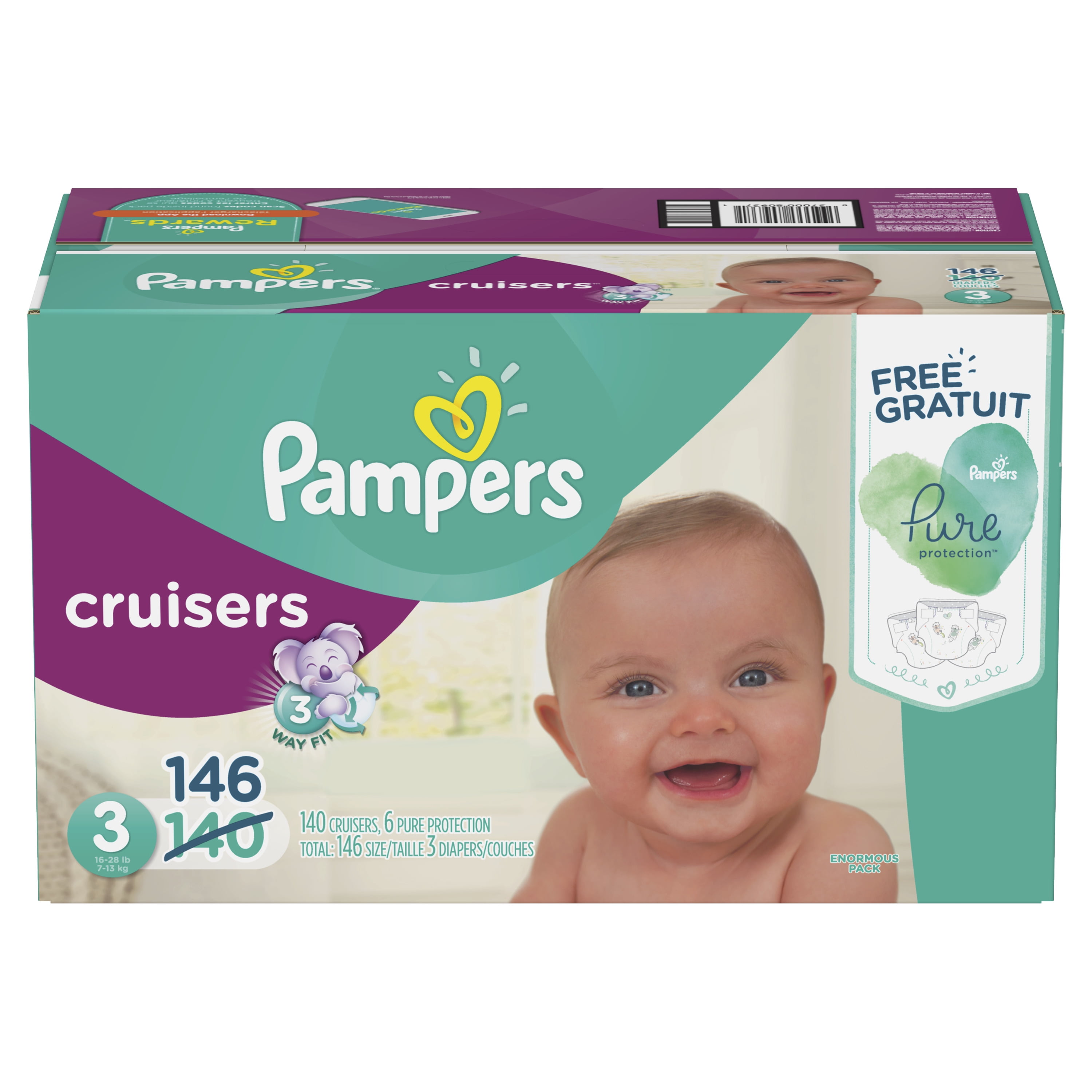 walmart pampers cruisers size 7