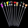 thumbnail image 3 of Fameei 10pcs Beverage Stirrers--Stainless Steel--Reusable Drinking Sticks, 3 of 8