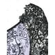 thumbnail image 4 of Camiseta con Puntilla Escotada de Panel en Talla Extra Rosegal  Camisetas tallas grandes, 4 of 5