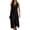 Black(Womens Dresses), variant on Summer Maxi Dress for Women Sleeveless V Neck Button Cotton Linen Dress with Pockets Casual Long Dress with Side Split