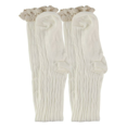 thumbnail image 4 of JM 2 Medias largas de encaje japonés de doble encaje Medias largas altas Otoño e invierno Medias hasta la rodilla Medias hasta el muslo para mujer (blanco) ER, 4 of 5