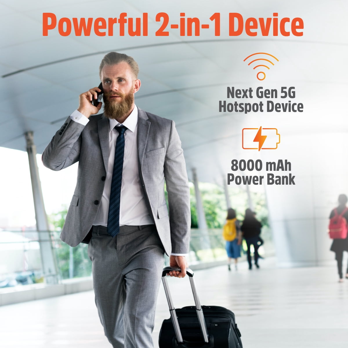 Simo Inc. SS5B0000 Solis 5g 5g/4glte Rugged Hotspot For Simo Multi-cellular Carrier Virtual Sim Ne