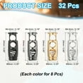 thumbnail image 2 of 32PCS Metal Cord Locks for Drawstrings, Spring Cord Lock Toggles Stopper Clamp 2 Holes Adjustable Slider End Fastener for Paracord Outdoor Bag Shoes Backpack, 4 Color, 2 of 6