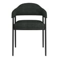 thumbnail image 5 of Contemporary Fabric and Metal Dining Chair Set of 2 Charcoal and Black, 5 of 8