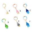 thumbnail image 4 of Amaiiu Beads Bracelet Keychain Pendants Exquisite Fashion Decor Accessory Tassel Keys Ring Pendant Hanging Decor Bags Fringe Keyholders Light blue, 4 of 7