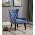 thumbnail image 2 of Button Tufted Elegant Accent Chair, Blue, 2 of 4