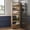 Brown, variant on Fnova 63" Slim Storage Cart on Wheels, 5-Tier Tall Narrow Mobile Shelf Organizer, Rolling Utility Cart for Kitchen, Laundry, Small Spaces, White