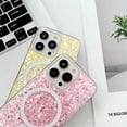 thumbnail image 2 of for iPhone Case,[Compatible with MagSafe] Glitter Bling Sparkly Clear Bumper Camera Lens Protection Clear Soft Shockproof Phone Case (Pink,iPhone 13 Pro), 2 of 5