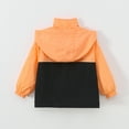 thumbnail image 3 of Kiijoy Girls Windbreaker Colorblock Lightweight Raincoat Kids Jacket, Sizes 18-24M, 3 of 3
