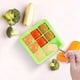 thumbnail image 3 of Bandeja de congelación de silicona para bebés con tapa transparente (juego de 2) - Bandeja para cubitos de hielo para bebés 9 x 30 ml - Molde apilable de silicona para cubitos de hielo para puré de, 3 of 5