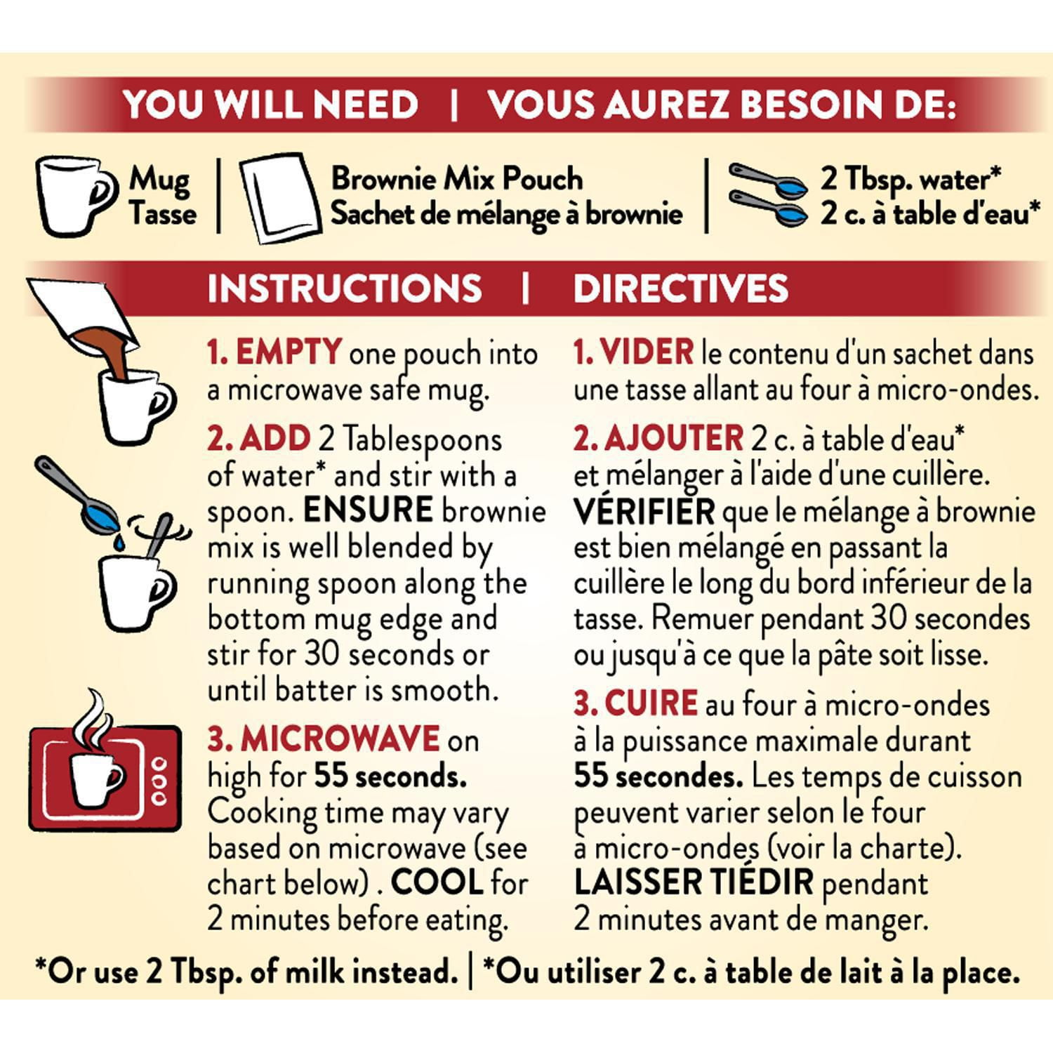 Mélange de brownie au chocolat Format idéal pour 1 de Duncan Hines